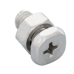 Bolte og møtrikker til drivhus 10 stk. Rustfri