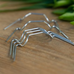 Glasclips/fjederclips 20 stk. - Blanke