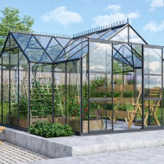 Sirius Drivhus 13 m2 - Sort...