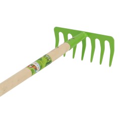 Børnerive m/ træskaft