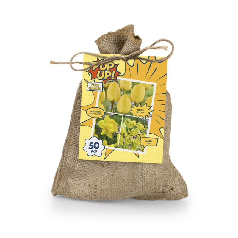 Blomsterløg mix - POP UP! Yellow Bag, 50 løg