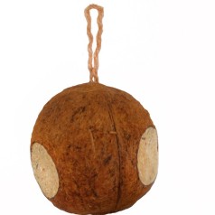 Kokosnød med 3 huller fyldt...